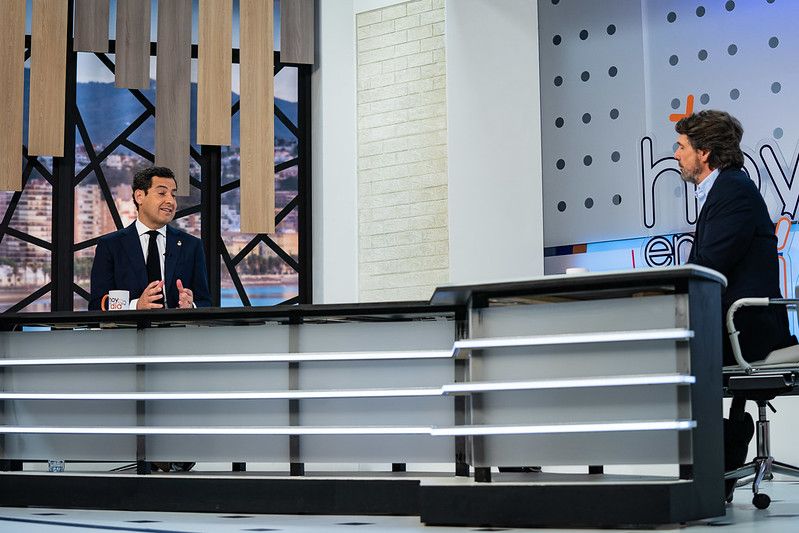 Moreno Bonilla en su intervención en el programa Hoy al día de Canal Sur