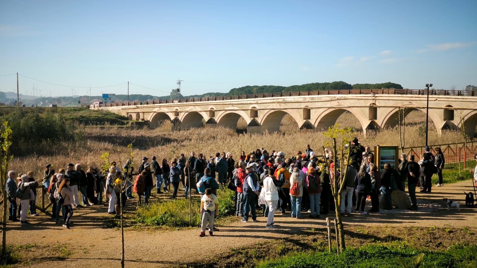 Un momento del paseo por el Guadalete en Jerez, este sábado. Un momento del paseo por el Guadalete en Jerez, este sábado.