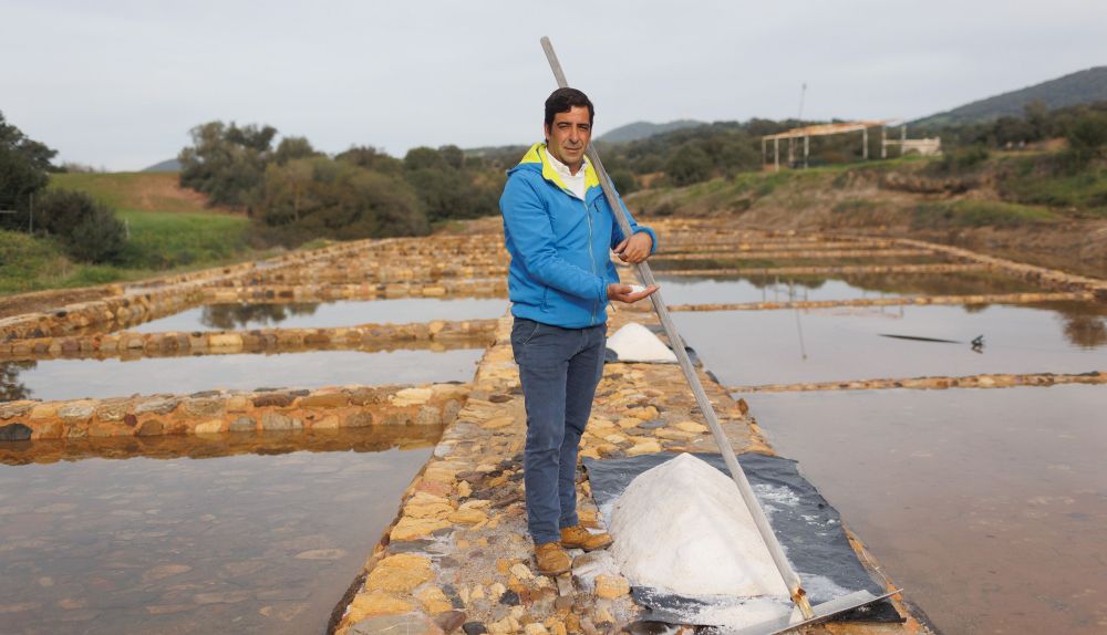 José Antonio en las salinas Iptuci en Prado del Rey.