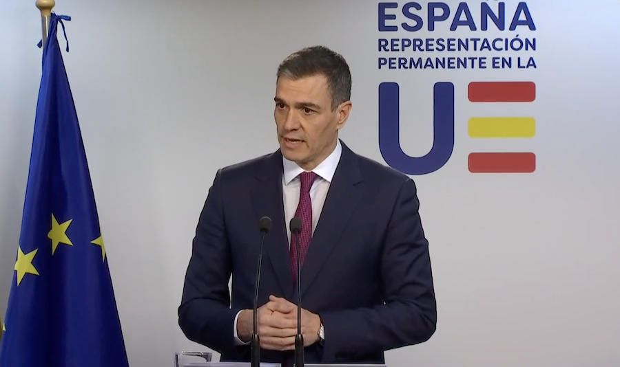 El presidente del Gobierno, Pedro Sánchez, ha hablado sobre la muerte de dos guardias civiles en Barbate.