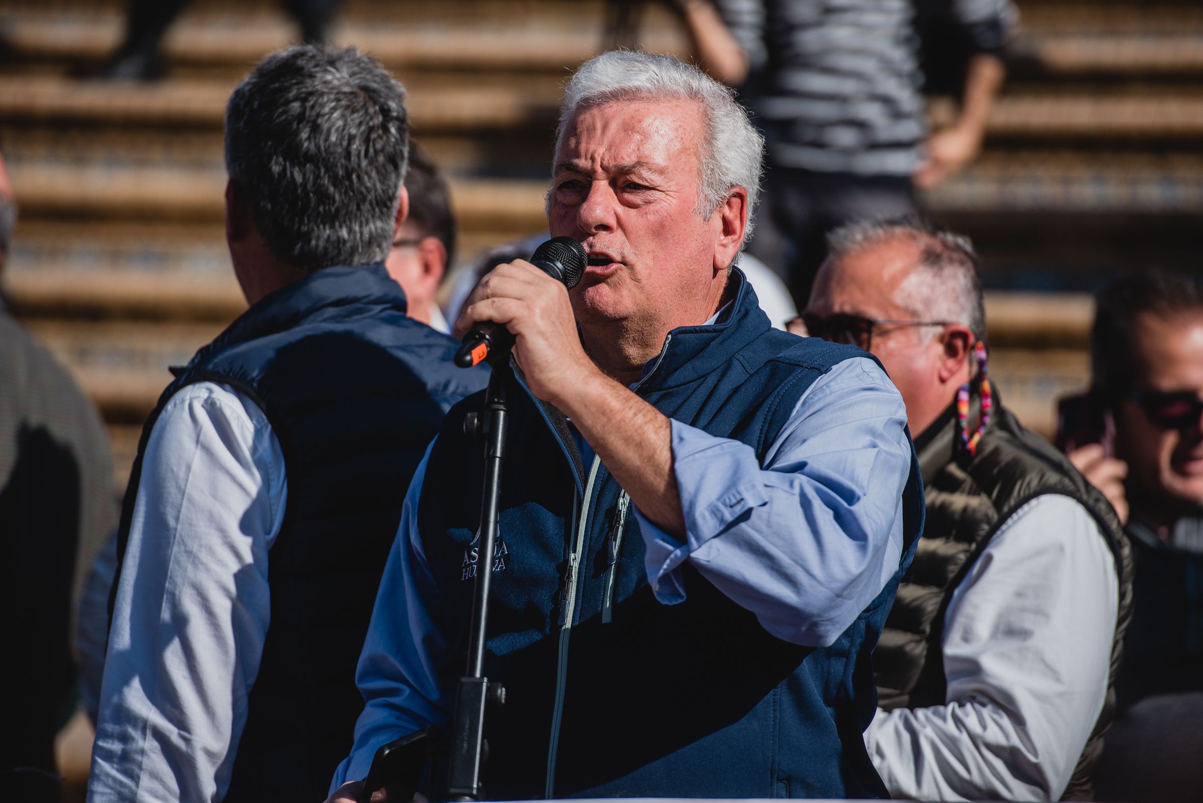 Manifestación de los agricultores de Huelva en las calles de Sevilla para pedir agua.
