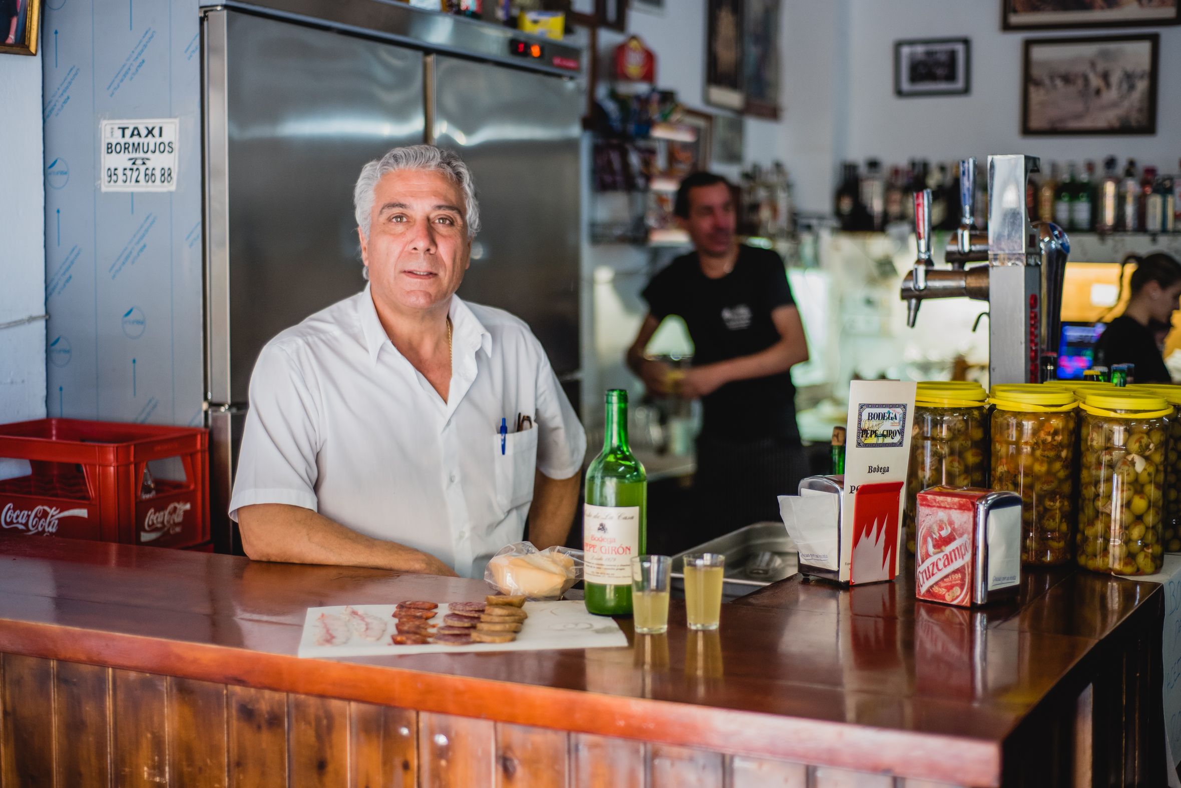 Jose Manuel Girón, en su Bodega Pepe Girón. Bormujos, Sevilla.