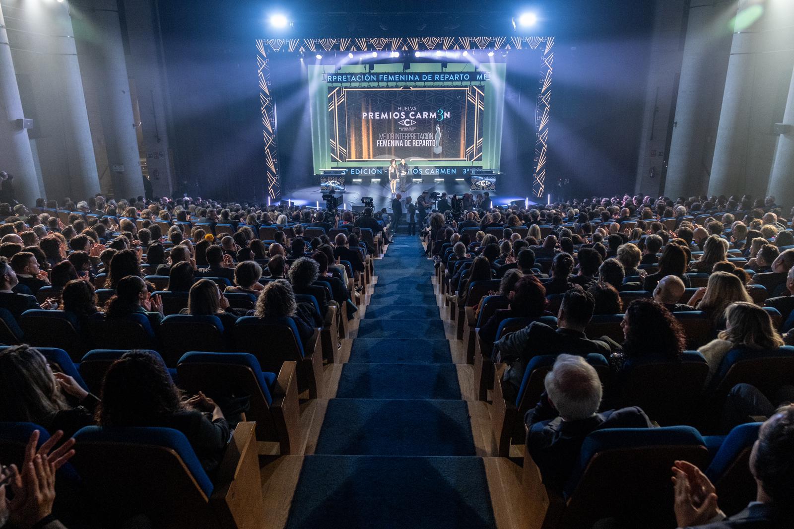 Una imagen de la gala de los Premios Carmen del cine andaluz. Una imagen de la gala de los Premios Carmen del cine andaluz.