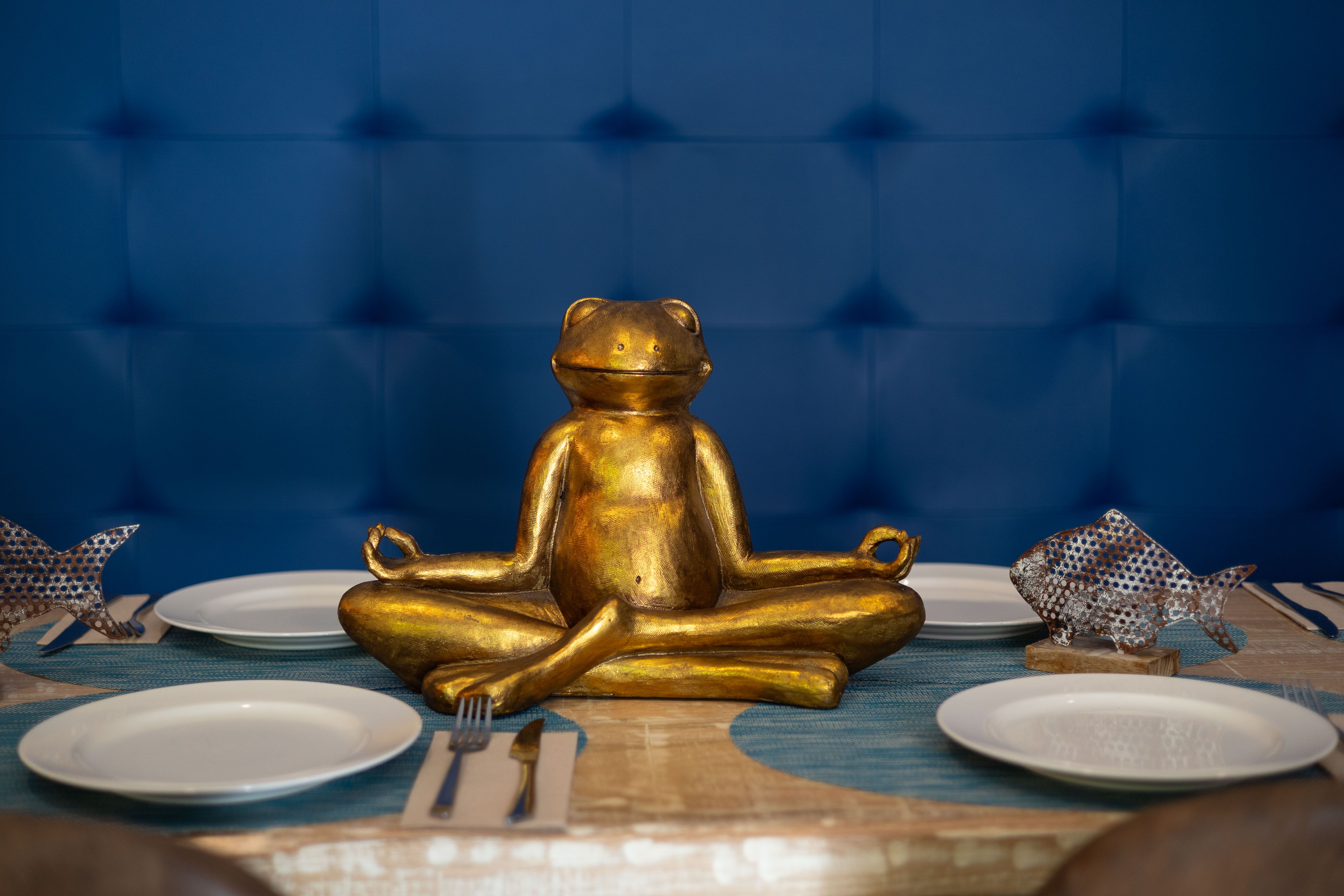 Detalle de la decoración de una mesa.