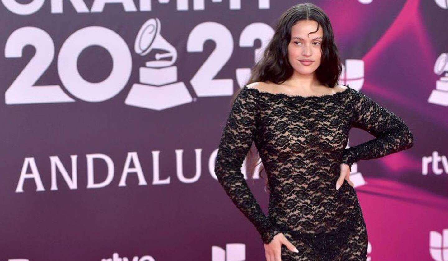 La cantante Rosalía, en la gala de los Grammy en Sevilla.