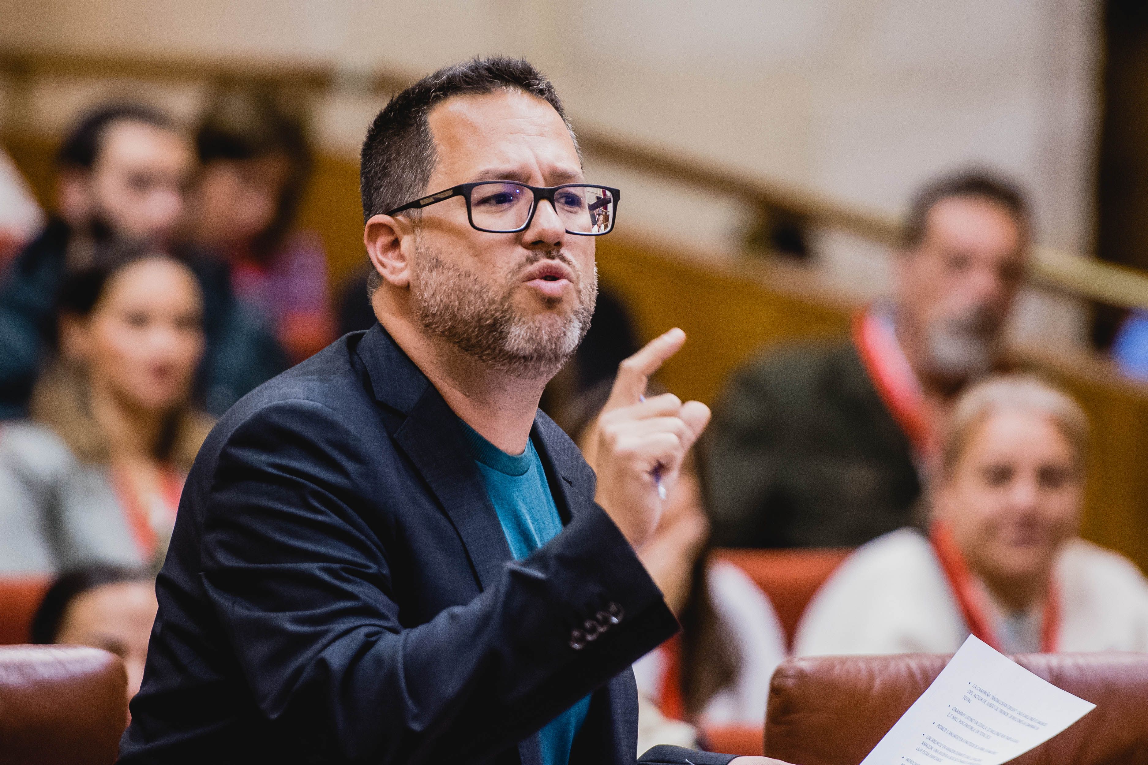 José Ignacio García en un debate reciente en el Parlamento Andaluz.