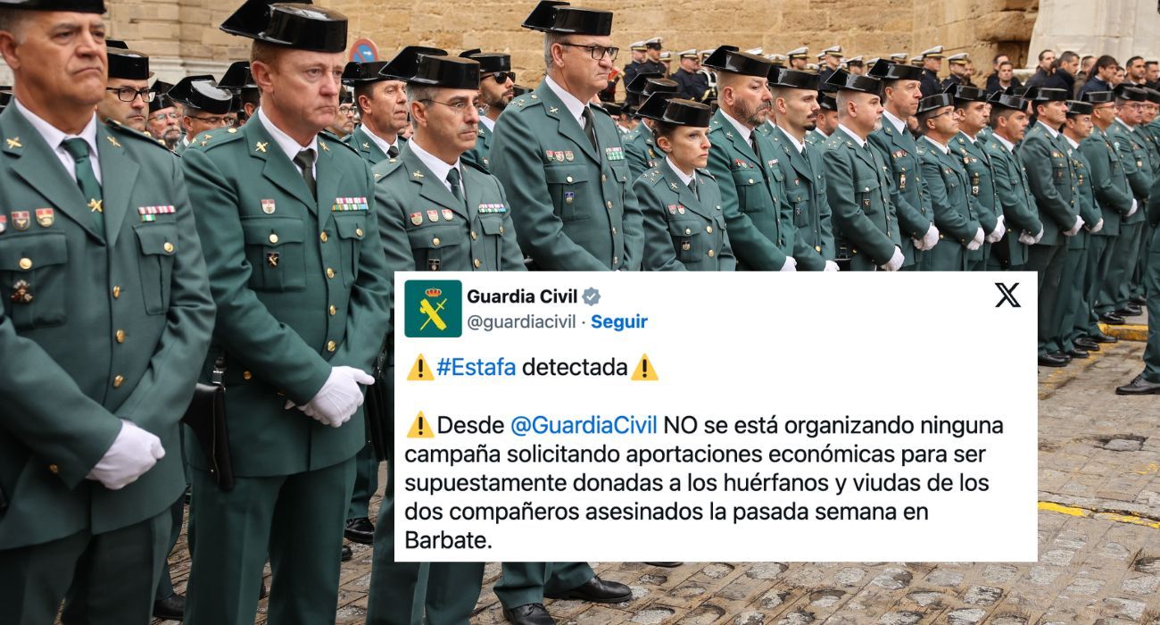 Agentes de la Guardia Civil y la alerta de estafa.