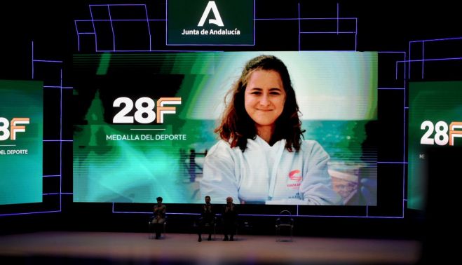 Sarah Almagro, en el vídeo de presentación de su distinción.