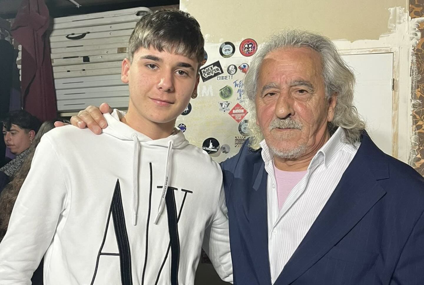 La foto de Juanito, hijo de El Torta, tras ver en directo a su padrino Miguel 'Capullo' de Jerez.