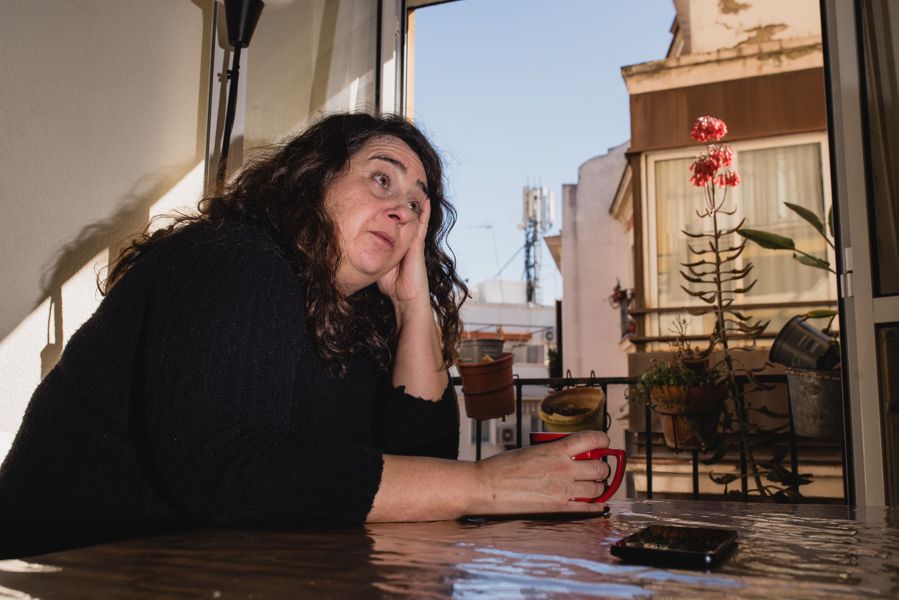 Rocío Magaña, en su casa en el centro de Sevilla.