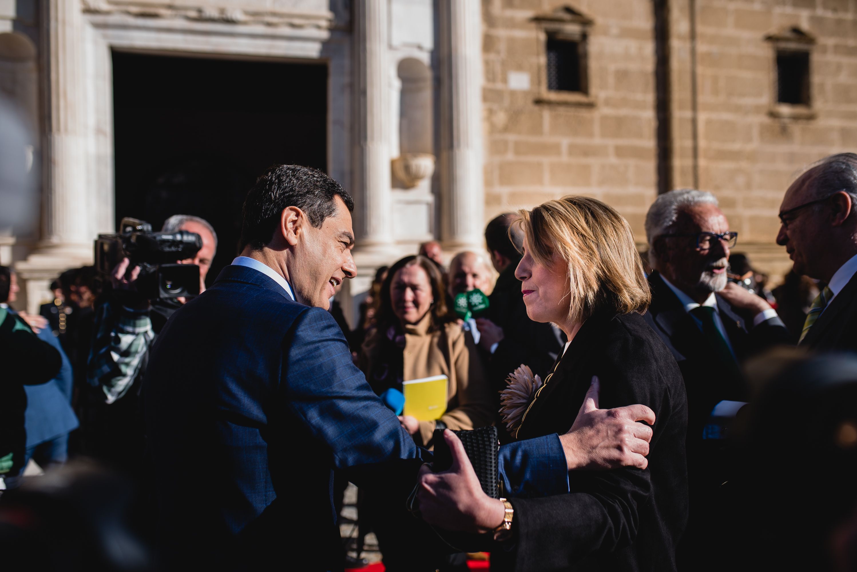 Susana Díaz y Juanma Moreno el pasado 28F. Susana Díaz y Juanma Moreno el pasado 28F.