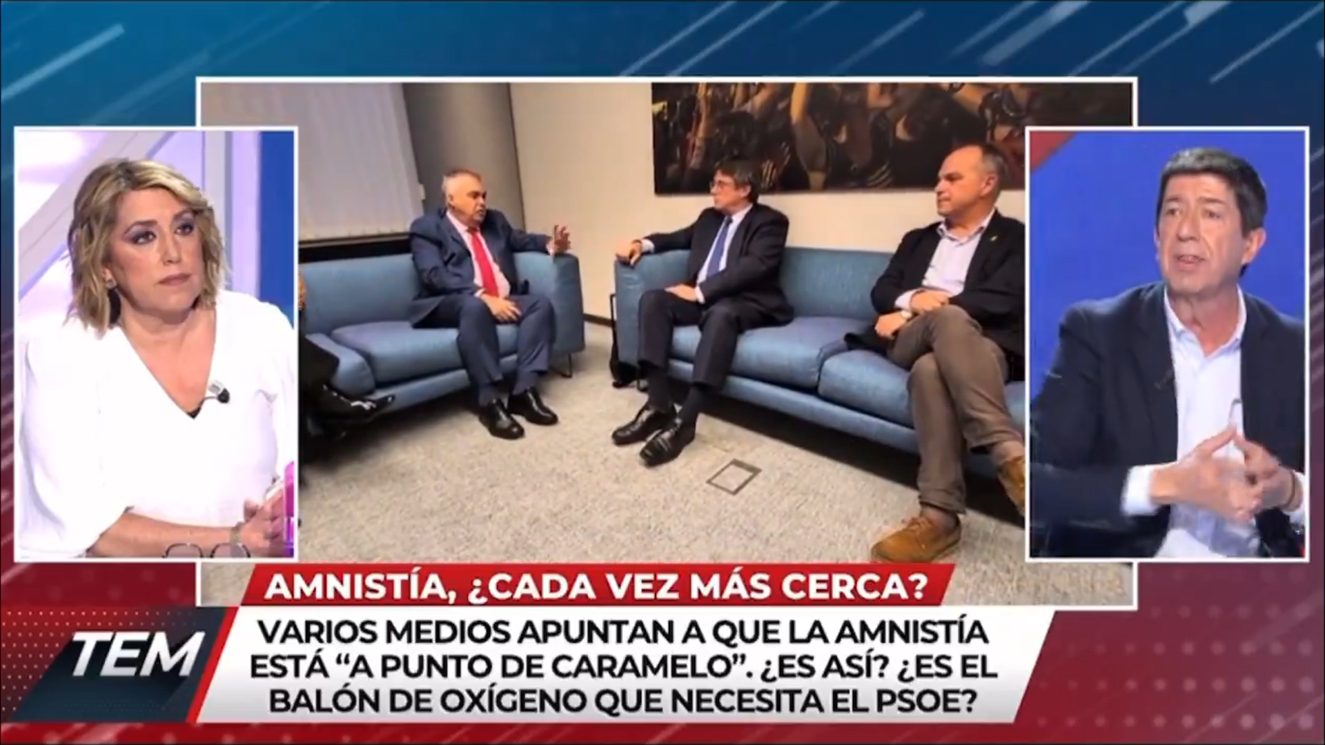 Juan Marín y Susana Díaz en el programa de Risto.