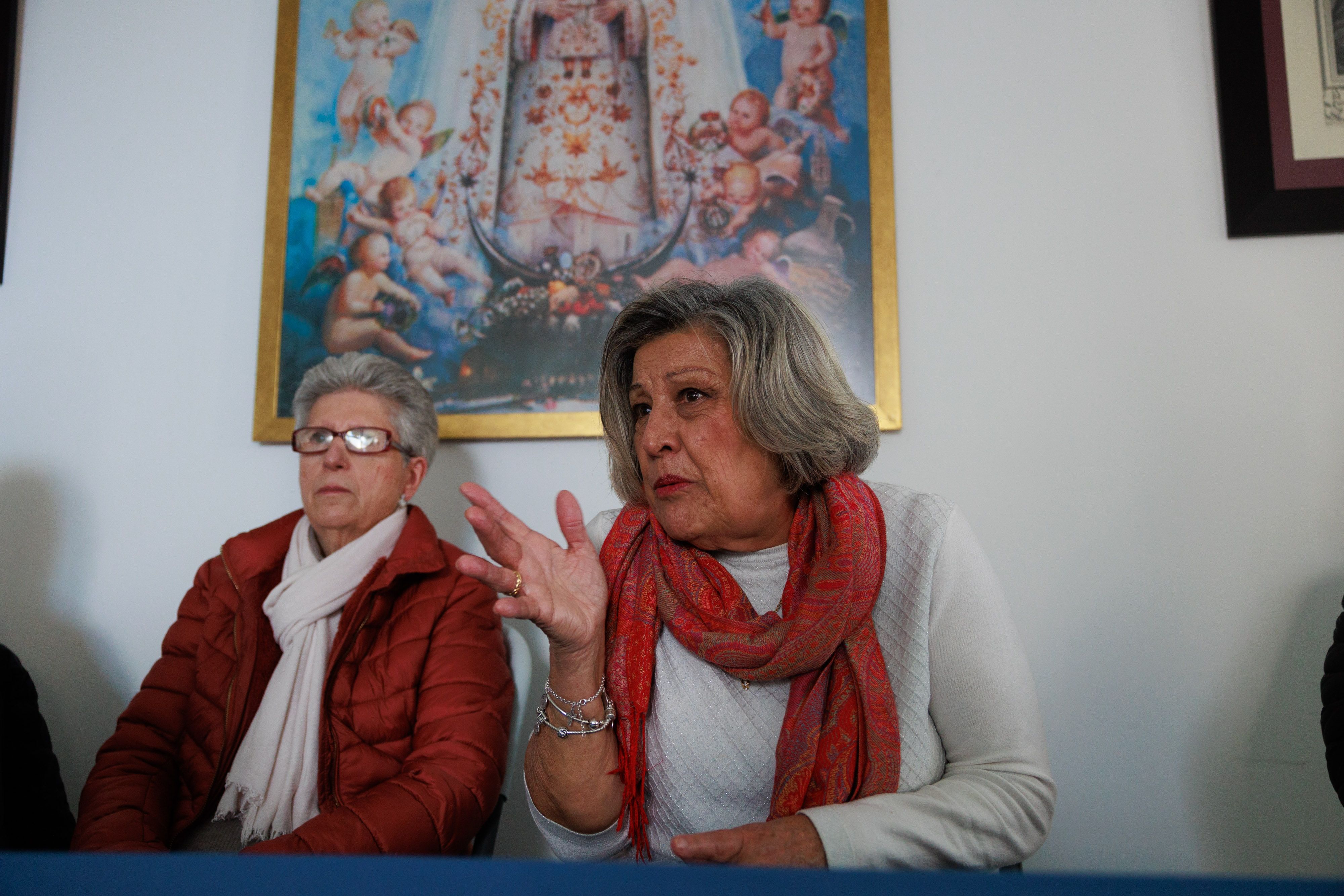 Paqui y Dolores durante la entrevista en Lebrija.
