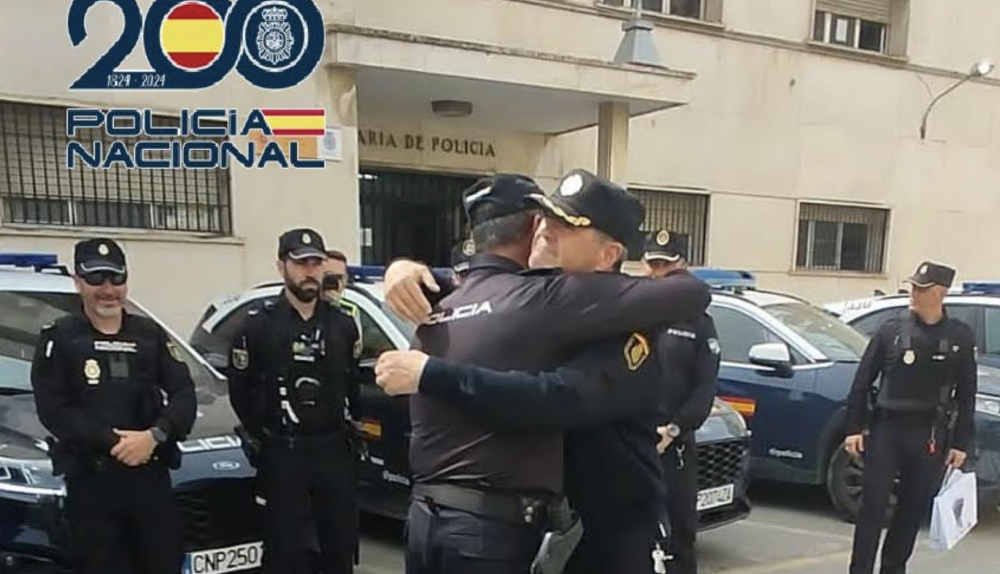Un momento de la despedida.