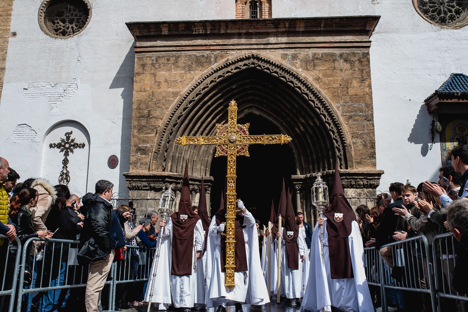 La salida del Carmen, este Miércoles Santo en Sevilla.