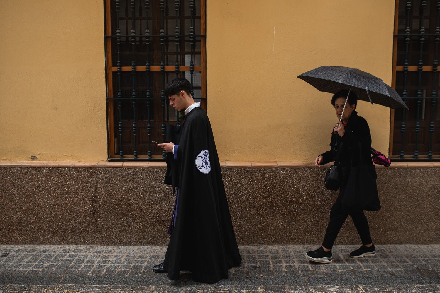 San Bernardo sufre la lluvia y no procesiona.