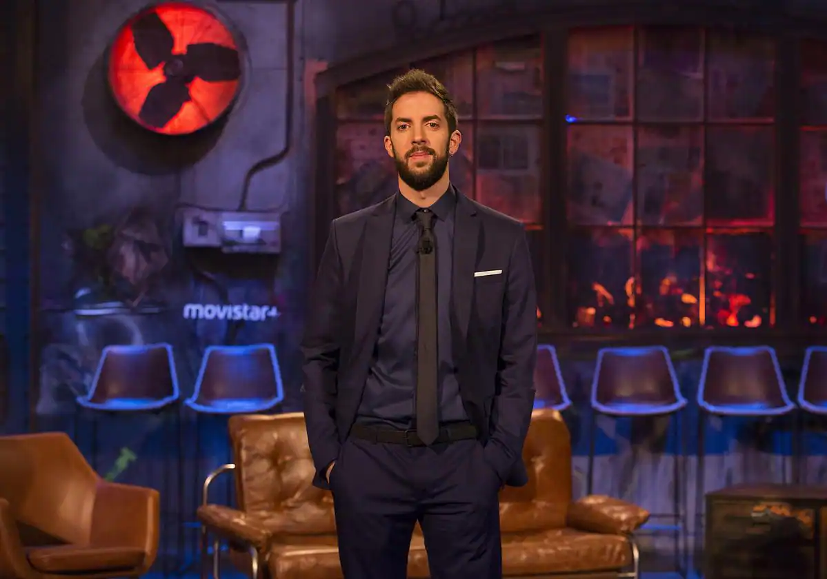 David Broncano, presentador de 'La Resistencia', germen del estallido en la RTVE, en una imagen de Movistar. David Broncano, presentador de 'La Resistencia', germen del estallido en la RTVE, en una imagen de Movistar.