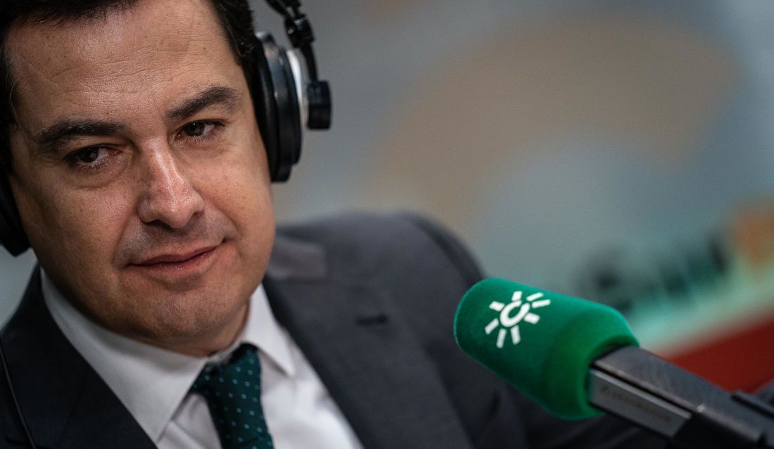 Moreno Bonilla, en una entrevista en Canal Sur. FOTO: Junta