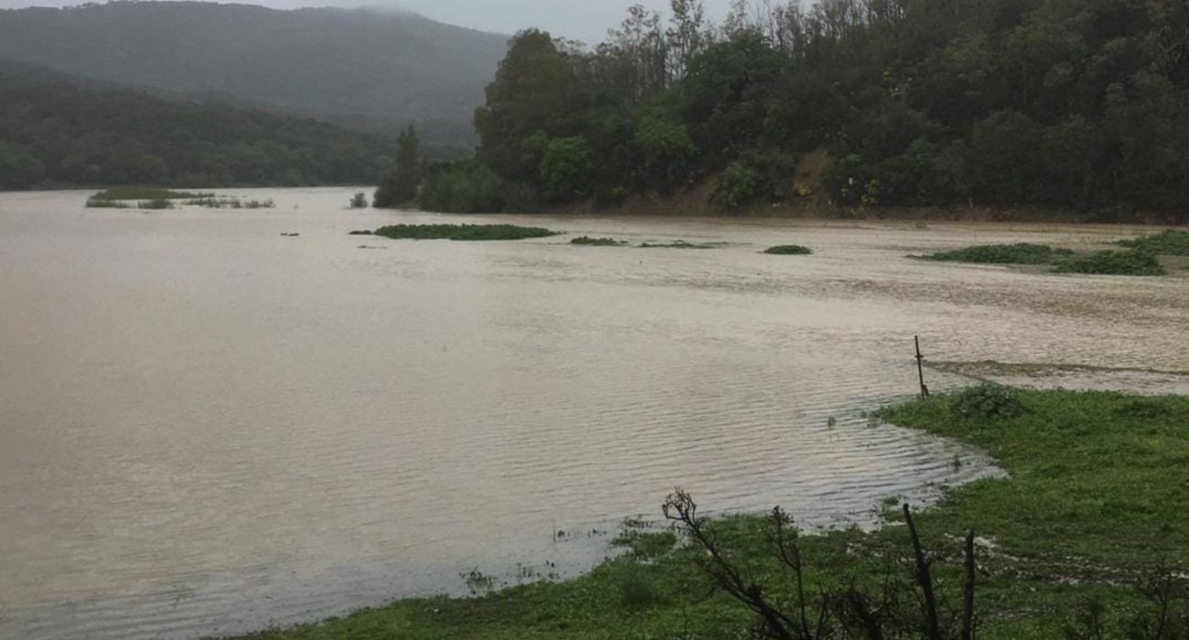 Una imagen de la cola del embalse de Los Hurones. RADIO UBRIQUE Una imagen de la cola del embalse de Los Hurones. RADIO UBRIQUE