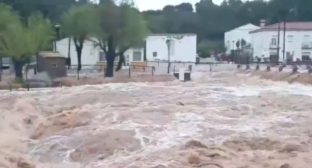 Imagen de los estragos de la lluvia en la Sierra Norte de Sevilla. Imagen de los estragos de la lluvia en la Sierra Norte de Sevilla.