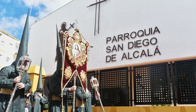 Hermandad del Sol, en este Sábado Santo en Sevilla.