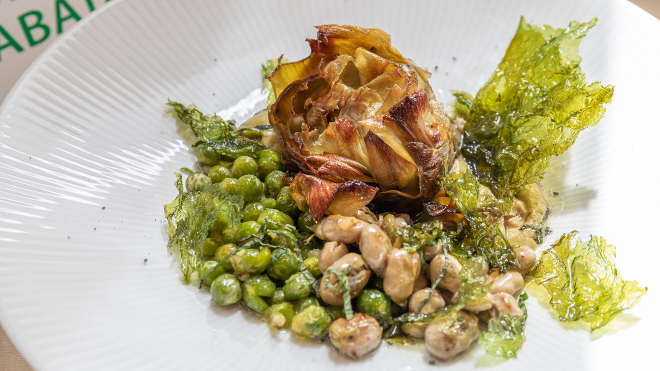 Uno de los platos de la edición precedente de la Ruta de la Huerta de Conil. TURISMO CONIL