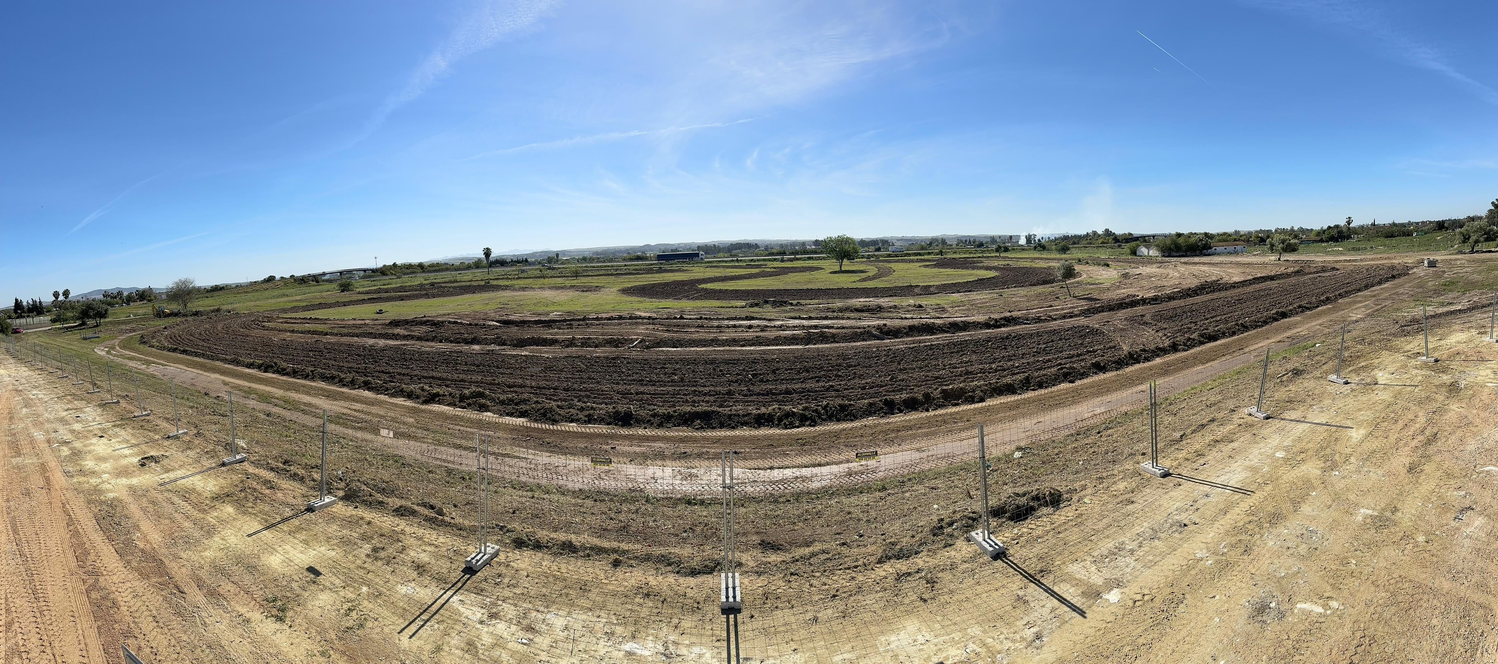 Imagen del circuito donde se desarrollará la carrera de tractores de Guadalcacín. JJ CAMACHO Imagen del circuito donde se desarrollará la carrera de tractores de Guadalcacín. JJ CAMACHO