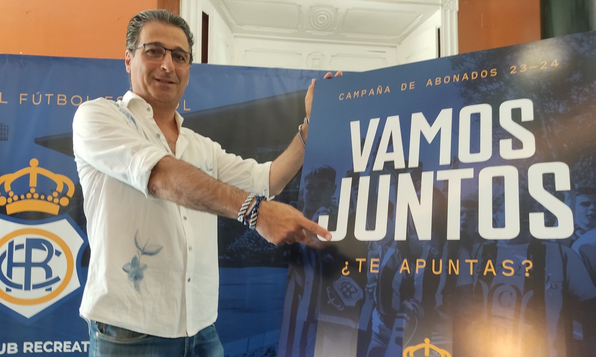 El presidente de la Federación de Peñas del Recreativo de Huelva.