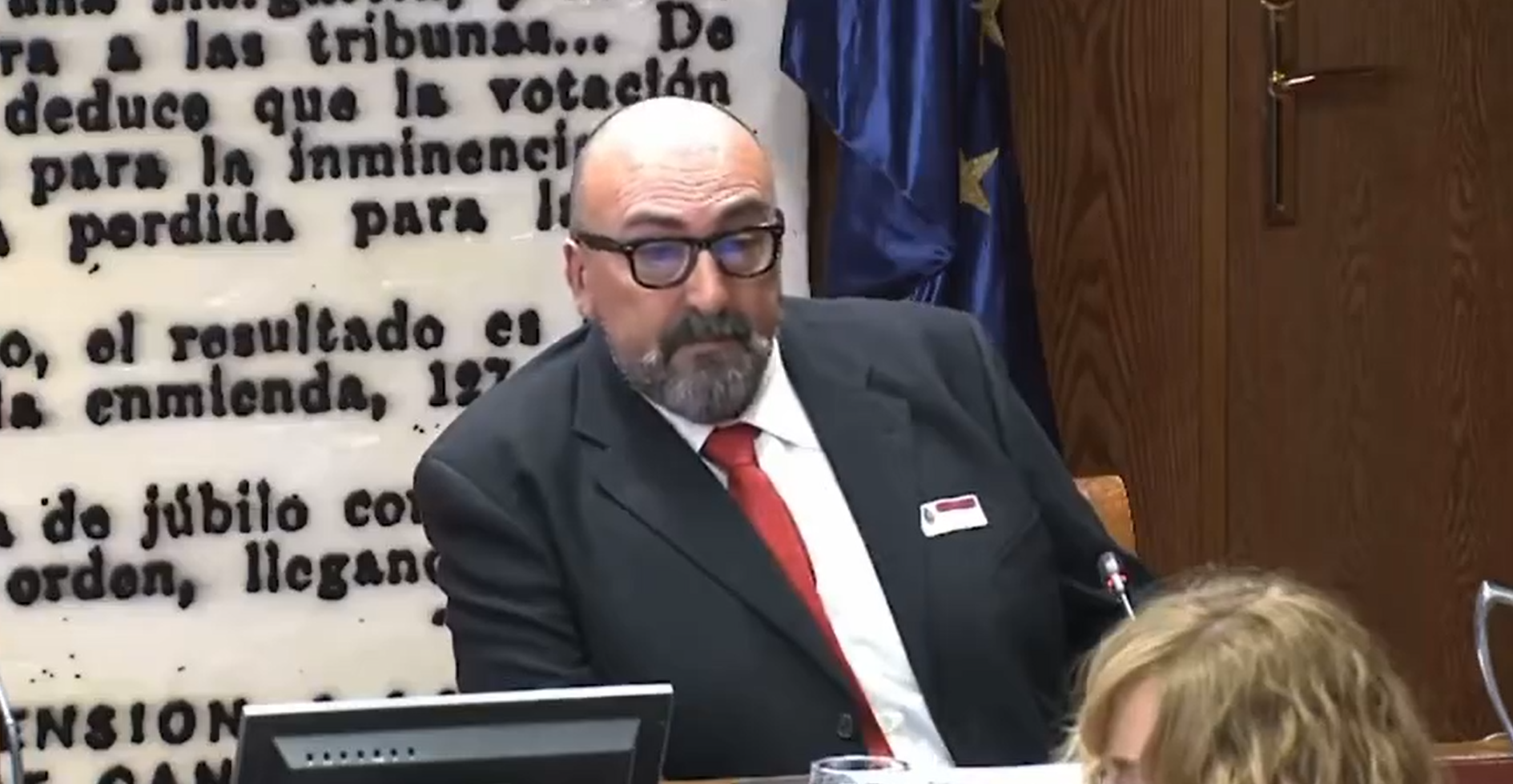 Koldo García durante una comparecencia en la comisión de investigación en el Senado.