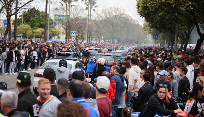 Ambiente en la avenida de Europa.
