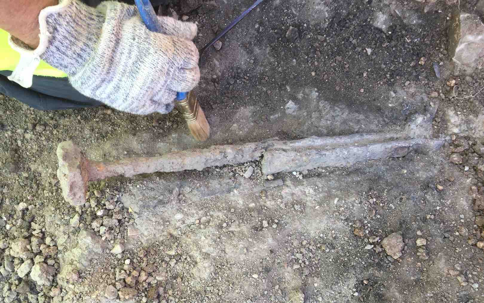 Inicio de la excavación del 'candelabrum'.