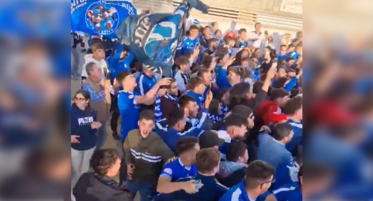 Celebración de la afición del Xerez Deportivo FC.