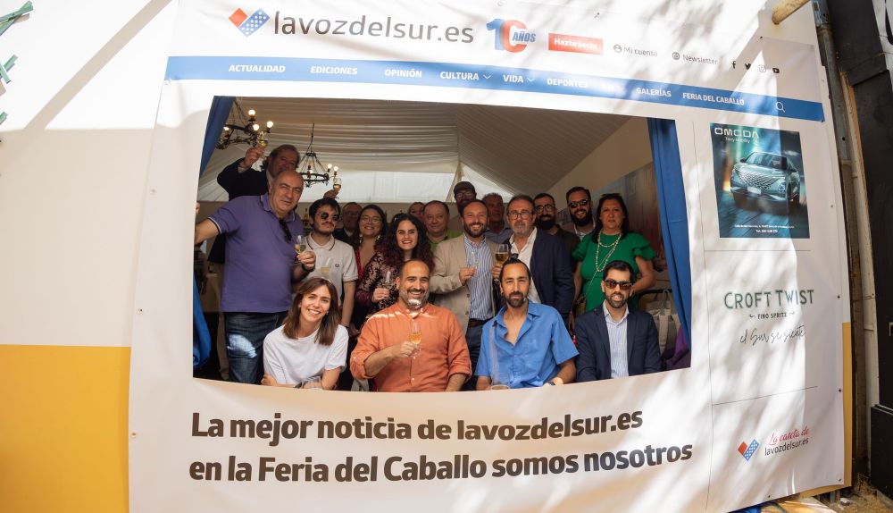 Inauguración de la caseta de lavozdelsur.es en la Feria del Caballo 2024