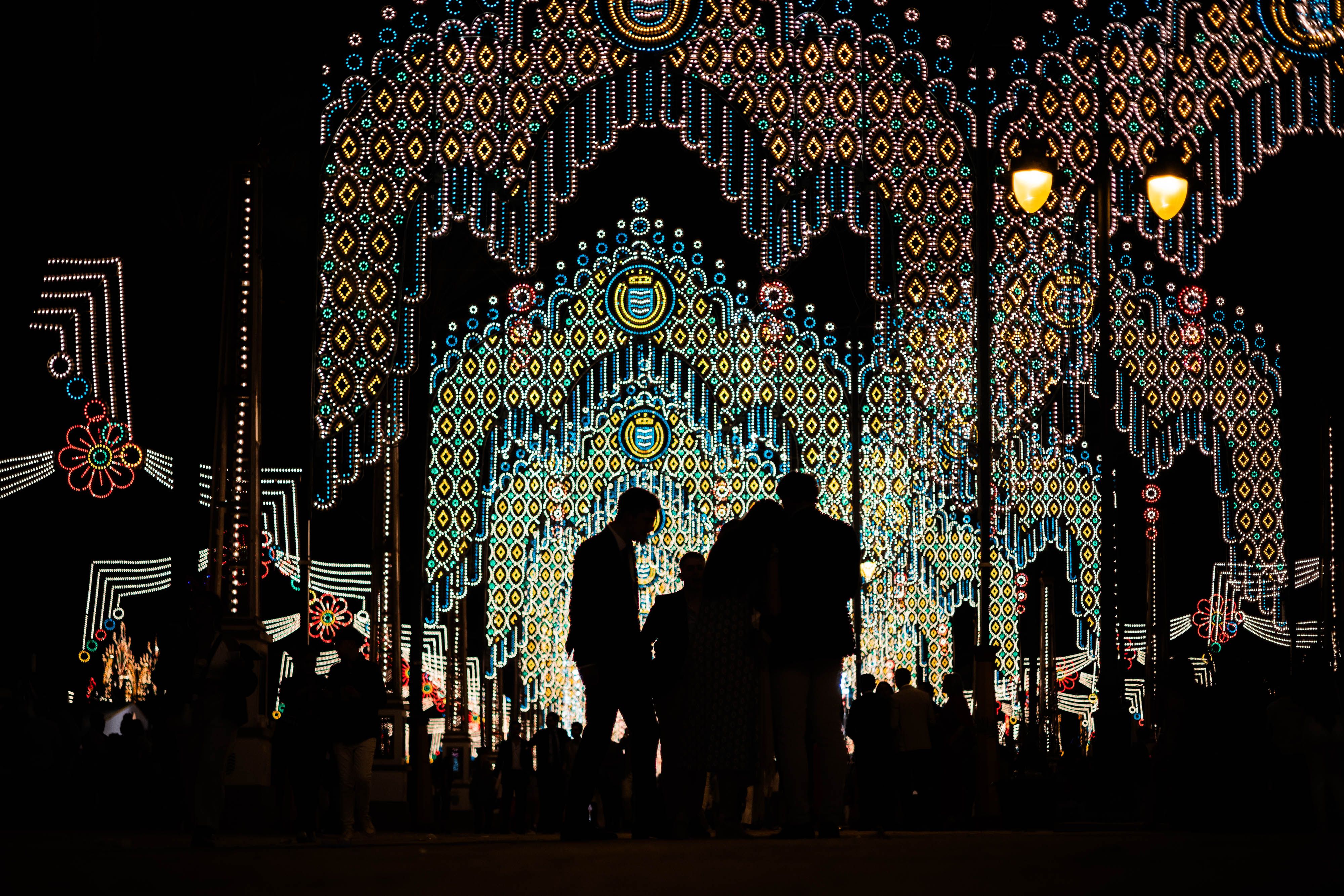El alumbrado de la Feria de Jerez.
