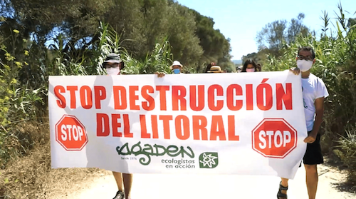 Un momento de la concentración celebrada en Mangueta hace unos días.