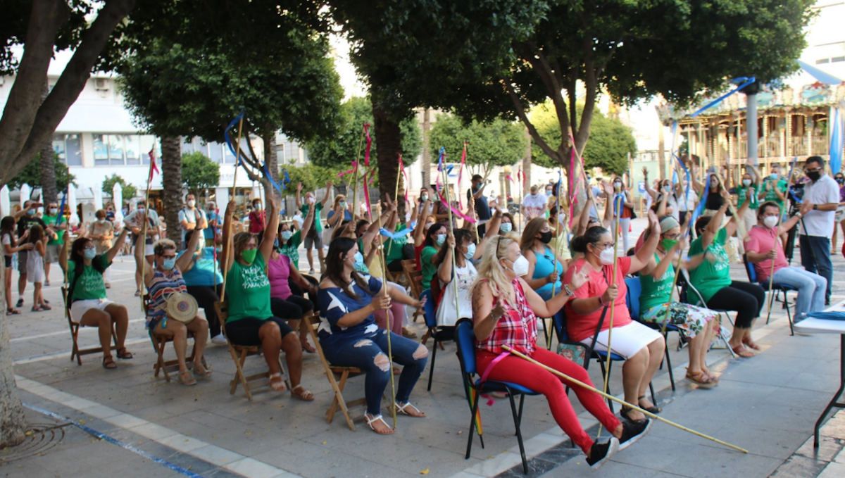 Una protesta de Flampa Jerez en la plaza del Arenal, donde comenzará la manifestación del viernes. Una protesta de Flampa Jerez en la plaza del Arenal, donde comenzará la manifestación del viernes.