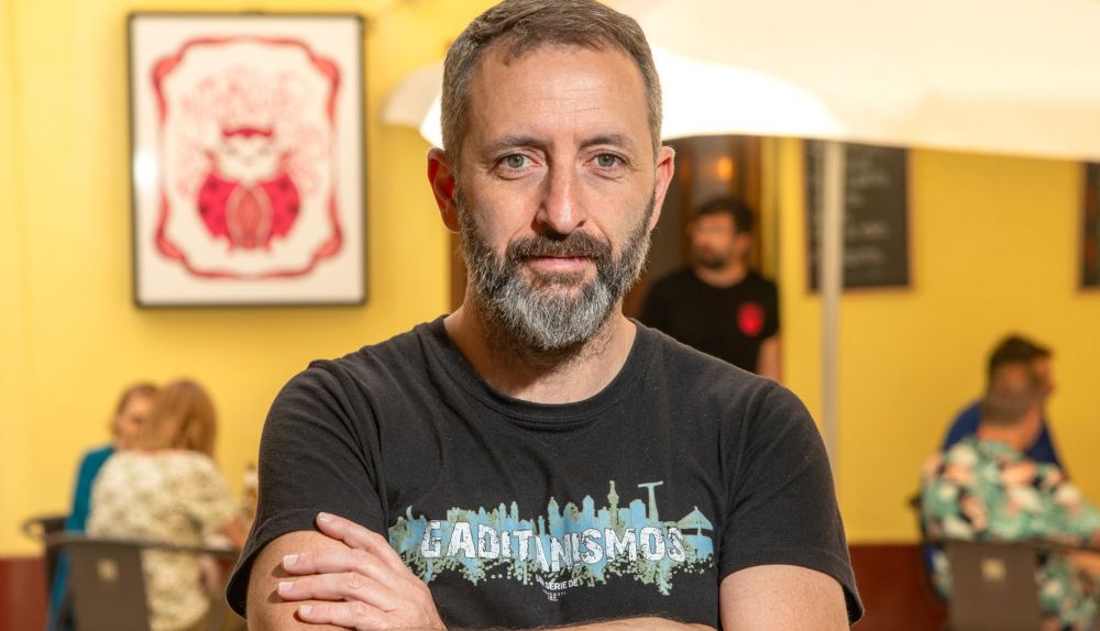 Daniello Pradotti, tras la entrevista. 