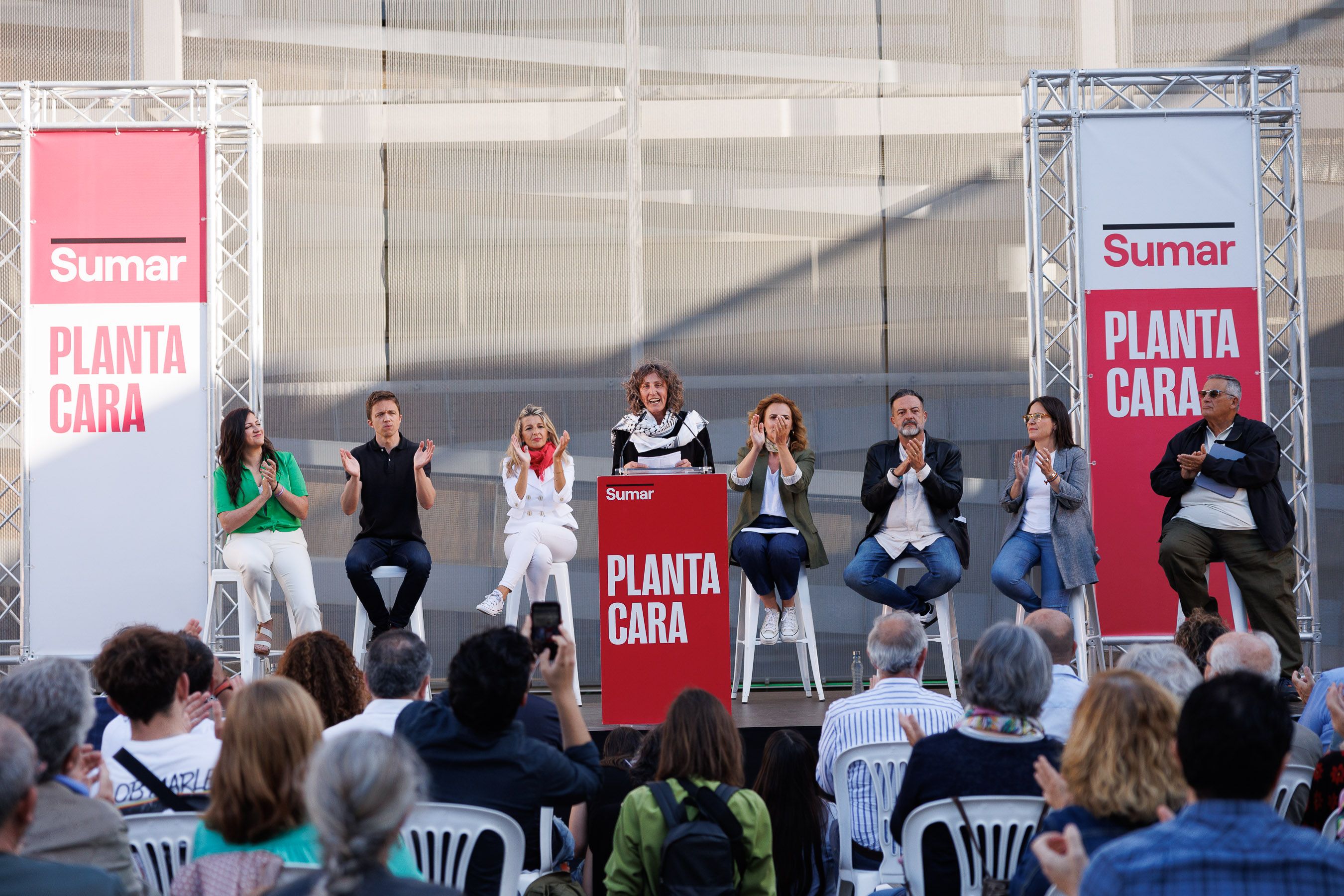 Yolanda Diaz, Iñigo Errejón mitin Sumar Jerez