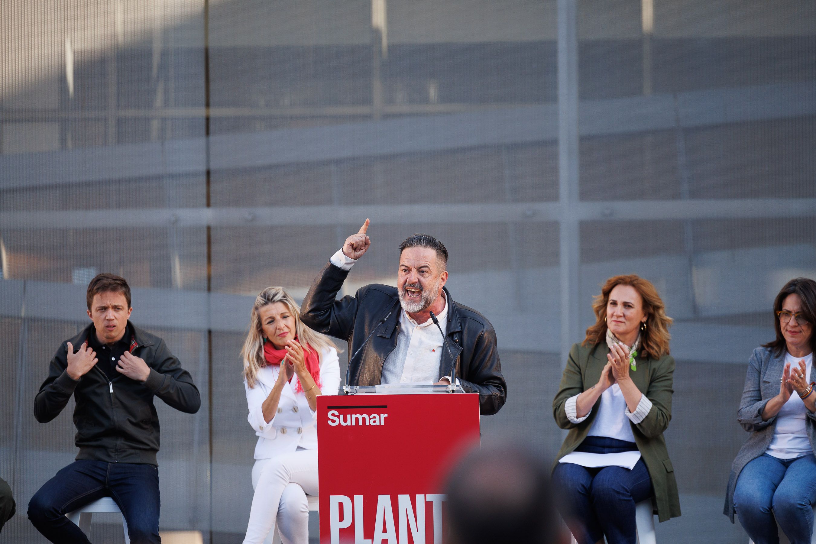 Yolanda Diaz, Iñigo Errejón mitin Sumar Jerez