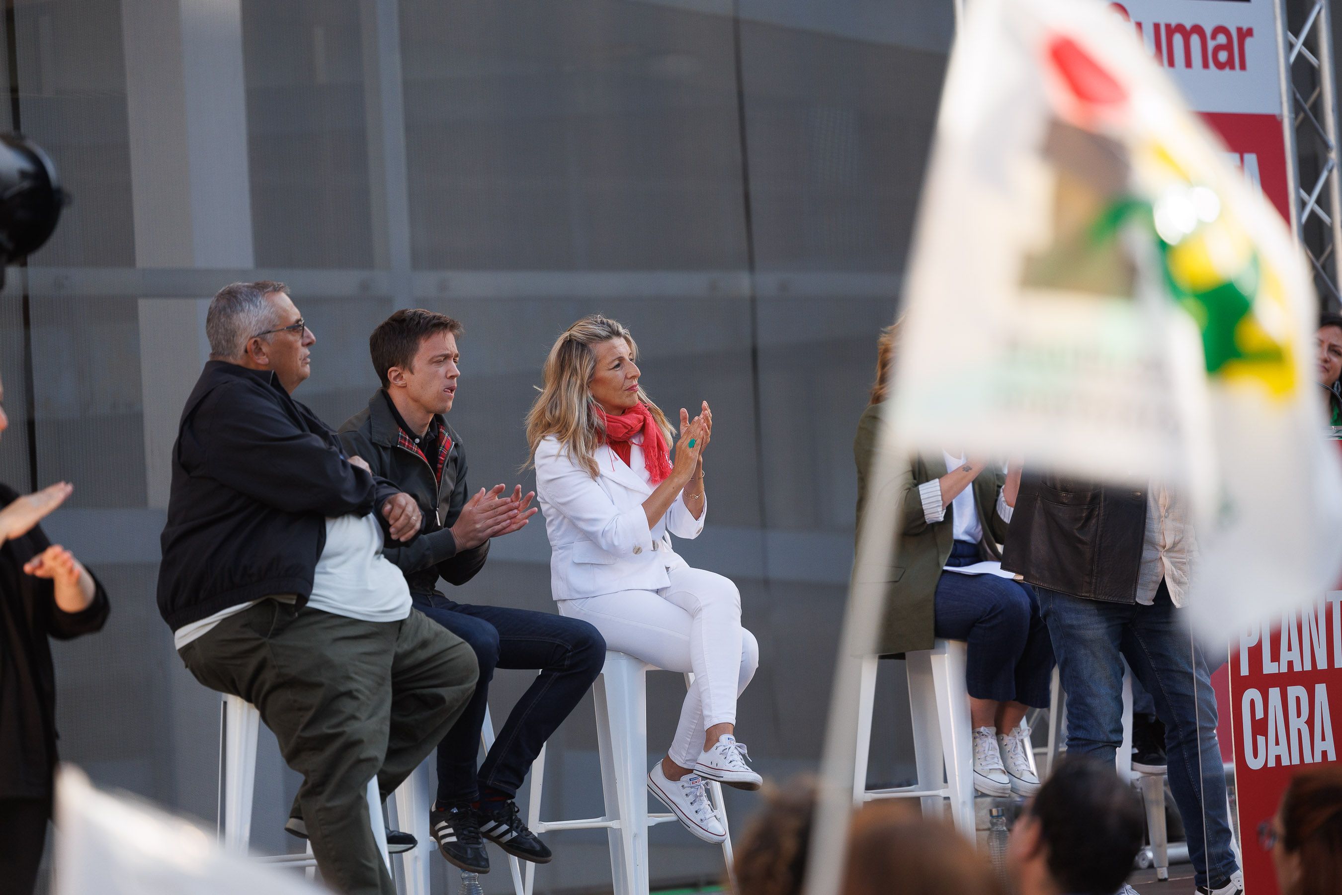 Yolanda Diaz, Iñigo Errejón mitin Sumar Jerez