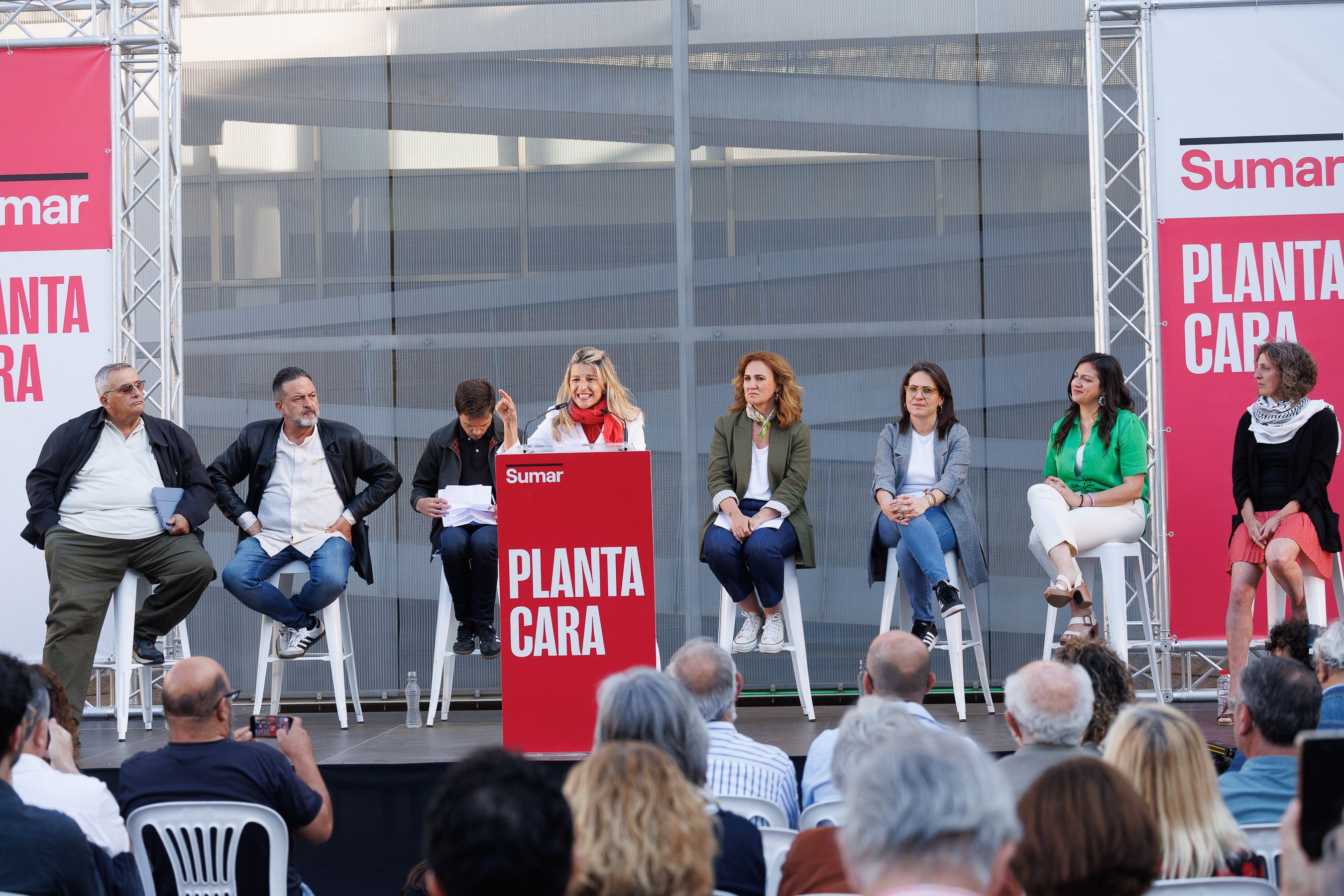 Yolanda Diaz, Iñigo Errejón mitin Sumar Jerez