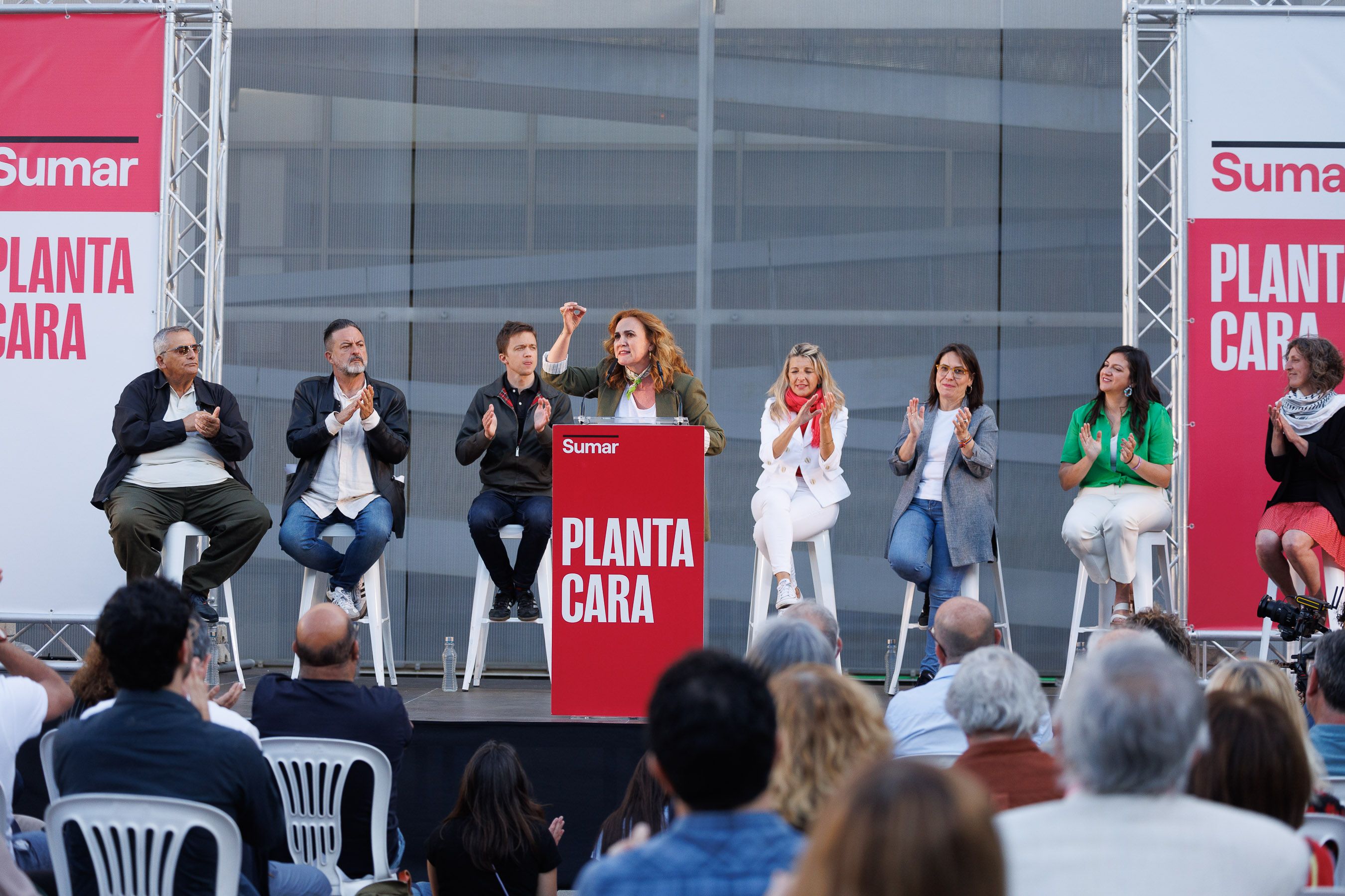 Yolanda Diaz, Iñigo Errejón mitin Sumar Jerez