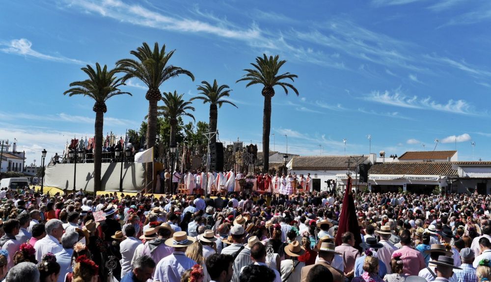 La misa de Pentecostés en su anterior ubicación.