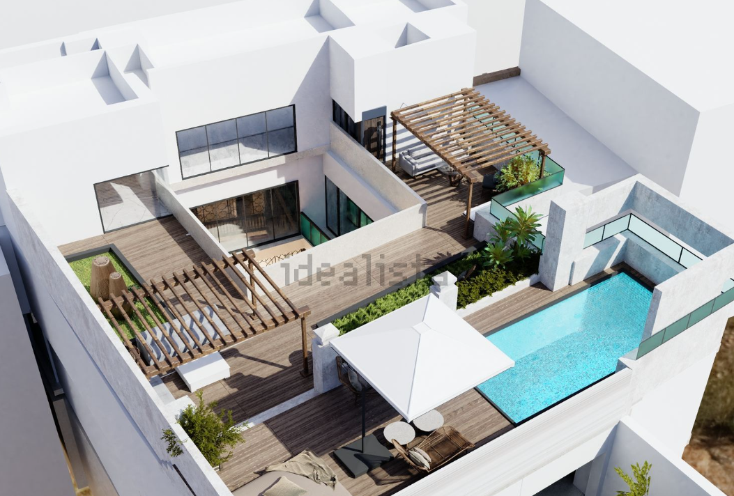 El ático de la casa palacio, con piscina, para apartamentos turísticos, en una imagen de Idealista. El ático de la casa palacio, con piscina, para apartamentos turísticos, en una imagen de Idealista.