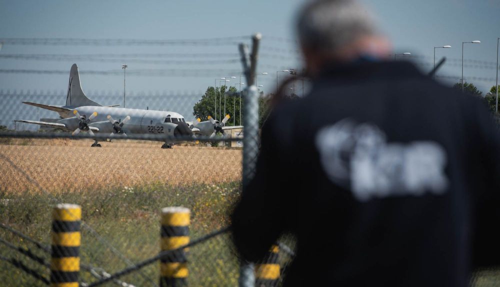 Un avión en la base aérea de Morón, en una imagen de archivo previa al incidente.