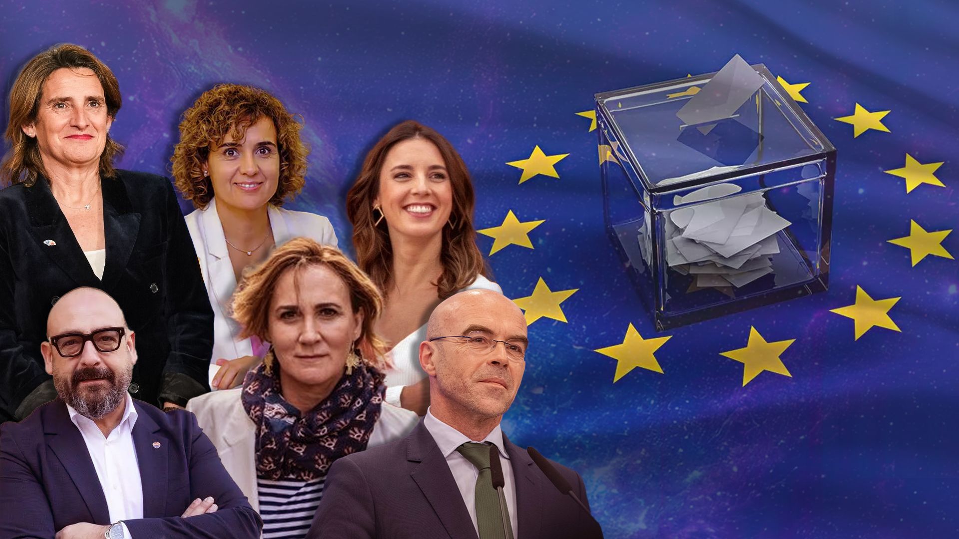 Algunos de los principales candidatos para las elecciones europeas.