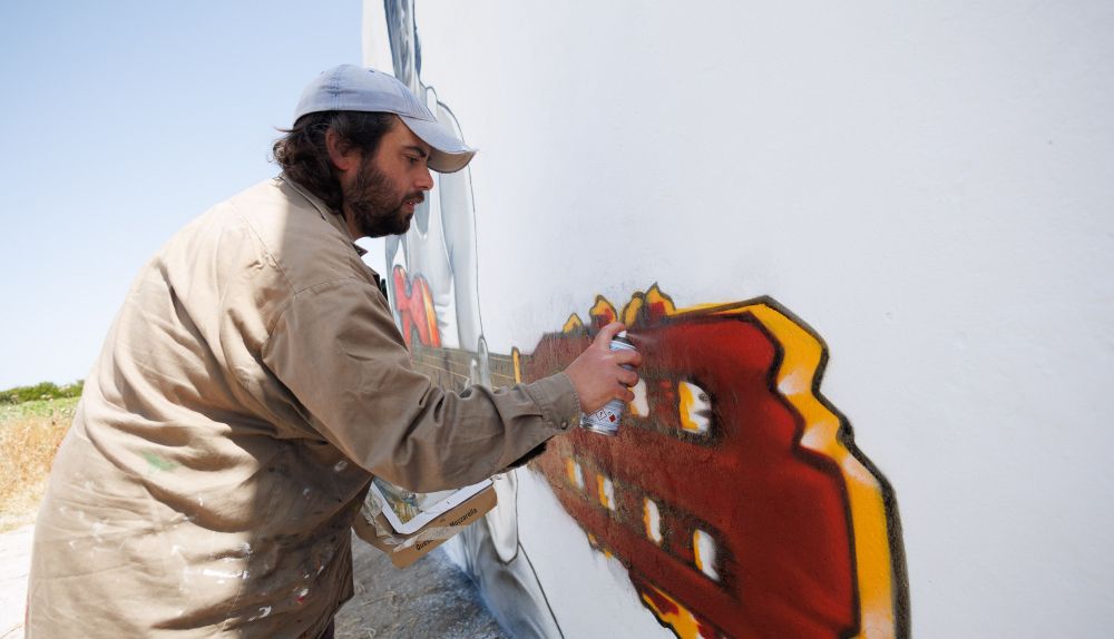 Grafitti Miguel Benítez , los Matajares 