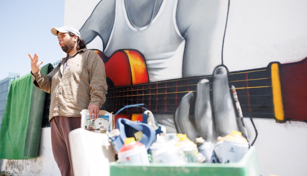 Grafitti Miguel Benítez , los Matajares 
