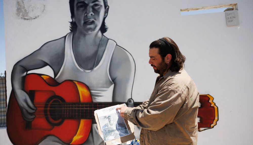 Grafitti Miguel Benítez , los Matajares 