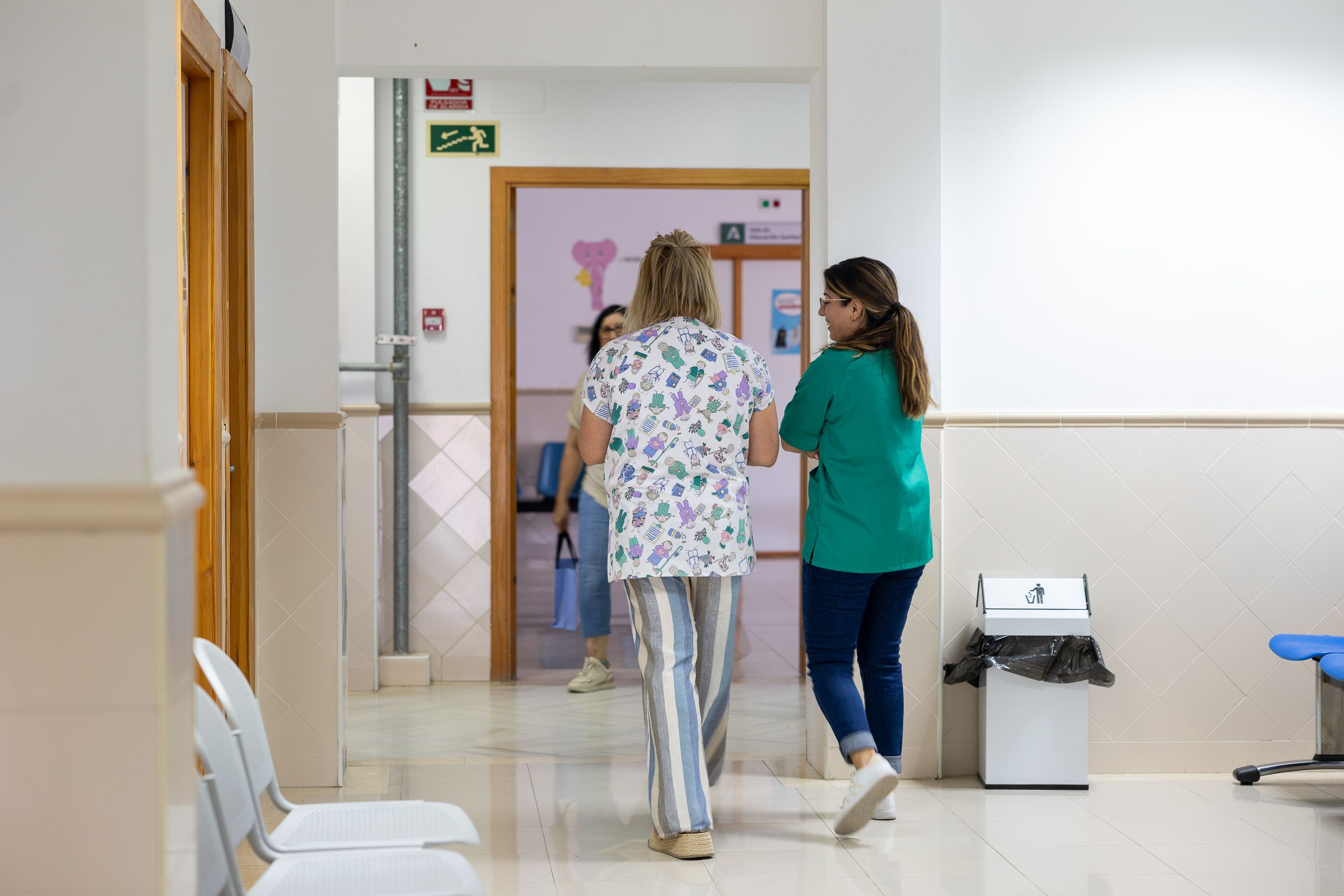 Interior de un centro de salud en Andalucía.